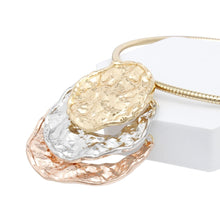 Load image into Gallery viewer, Pendant Mixed Industrial Stacked Disc Necklace
