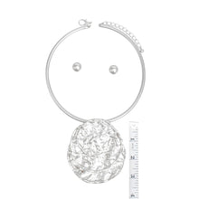 Load image into Gallery viewer, Pendant Silver Industrial Stacked Disc Necklace

