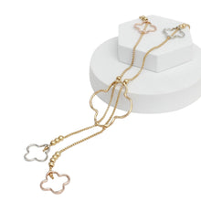Cargar imagen en el visor de la galería, Negligee Long Mixed Box Chain Quatrefoil Necklace
