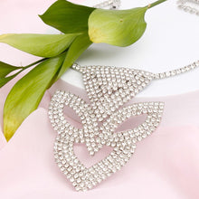 Cargar imagen en el visor de la galería, Choker Silver Brilliant Art Deco Pave Pendant Set
