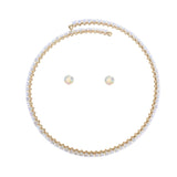 Choker Gold Memory Wire Aurbo Marquise Necklace