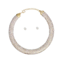 Cargar imagen en el visor de la galería, Collar Pave Aurbo Stone Torque Necklace for Women

