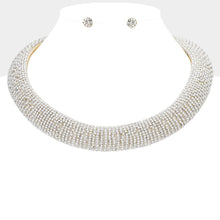 Cargar imagen en el visor de la galería, Collar Gold Pearl Stone Torque Necklace for Women
