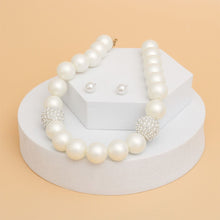 Cargar imagen en el visor de la galería, Pearl Cream 18mm Single Strand Stone Set Women
