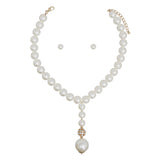 Pearl Couture Cream Single Strand Pendant Necklace