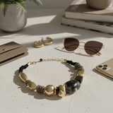 Tribal Natural Elements Black Chunky Necklace