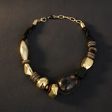 Tribal Natural Elements Black Chunky Necklace