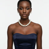High Gloss Pearlescent Brown 24mm Bead Necklace