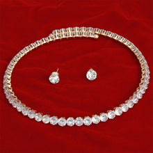 Cargar imagen en el visor de la galería, Memory Wire Choker Gold Rhinestone Wrap Necklace
