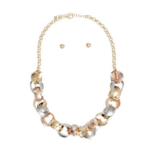 Cargar imagen en el visor de la galería, Chain Polished Multi Tone Oval Link Long Necklace
