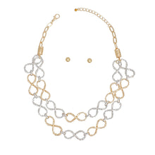 Cargar imagen en el visor de la galería, Chain Mixed Infinity Chain Link Rugged Necklace
