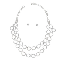 Cargar imagen en el visor de la galería, Chain Silver Infinity Chain Link Rugged Necklace
