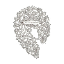 Load image into Gallery viewer, Brooch Silver Vintage Luxury Glass Rhinestone Pin
