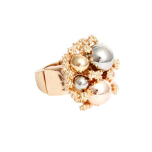 Load image into Gallery viewer, Cocktail Ring Gold Ball Cluster Ring for Women
