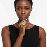 XL Gold Irregular Oval Stretch Statement Ring