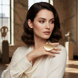 XL Matte Gold Irregular Oval Statement Ring