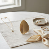 XL Matte Gold Irregular Oval Statement Ring