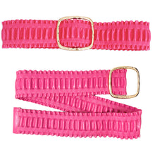 Cargar imagen en el visor de la galería, Belt Fuchsia Ruffled Wide Stretch for Women
