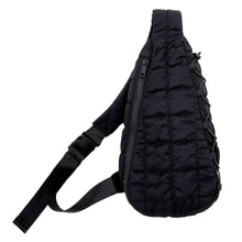 Cargar imagen en el visor de la galería, Quilted Sling Bag Black Crossbody Bag for Women
