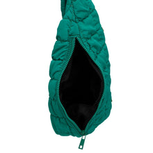 Load image into Gallery viewer, AKA Green Quilted Sling Crossbody Bag for Women
