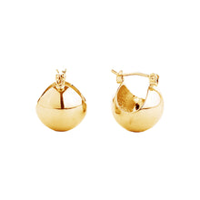 Load image into Gallery viewer, Hoop 14K Gold Mini Ball Earrings for Women
