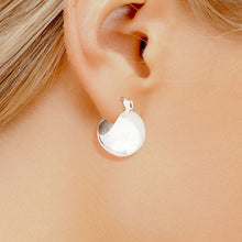 Load image into Gallery viewer, Hoop White Gold Small Ball Earrings for Women
