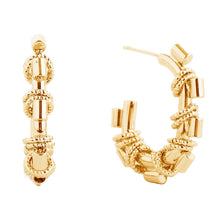 Load image into Gallery viewer, Hoop 14K Gold Small Stack Rings Earrings for Women
