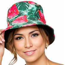 Cargar imagen en el visor de la galería, Green Watermelon Reversible Bucket Hat
