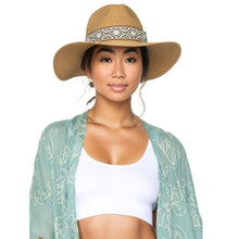 Load image into Gallery viewer, Camel Straw Panama Fedora
