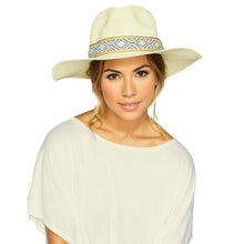 Cargar imagen en el visor de la galería, Ivory Straw Panama Fedora
