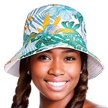 Load image into Gallery viewer, Green Tropical Reversible Hat
