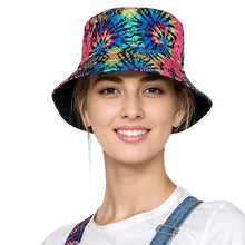 Load image into Gallery viewer, Rainbow Tie Dye Reversible Bucket Hat
