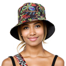 Cargar imagen en el visor de la galería, Black Paisley Color Reversible Bucket Hat
