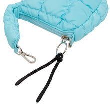Load image into Gallery viewer, Aqua Quilted Mini Bag Keychain Stanley Clip
