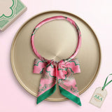 AKA Pink Green Boutique Scarf Magnet Choker Necklace