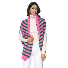 Load image into Gallery viewer, Pink Green Sweater Scarf
