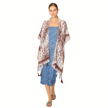 Load image into Gallery viewer, Kimono Animal Print Brown for Women
