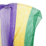 Kimono Lurex Stripe Purple Gold Green Fringe