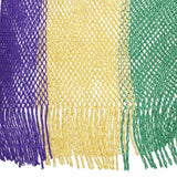 Kimono Lurex Stripe Purple Gold Green Fringe