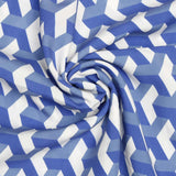 ZPB Sorority Kimono Blue White Block Print Women