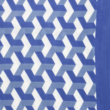 Load image into Gallery viewer, ZPB Sorority Kimono Blue White Block Print Women
