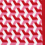 DST Sorority Kimono Red White Block Print Women