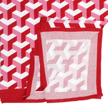 Load image into Gallery viewer, DST Sorority Kimono Red White Block Print Women
