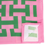 AKA Sorority Pink Green Geometric Viscose Kimono