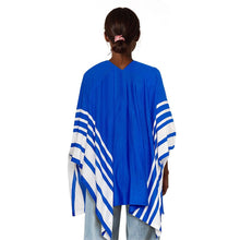 Load image into Gallery viewer, Ruana Blue and White Stripe for Women
