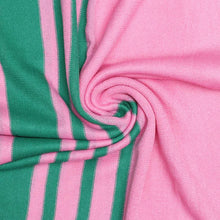 Load image into Gallery viewer, Ruana Pink and Green Stripe for Women
