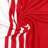 Ruana Red and White Stripe for Women