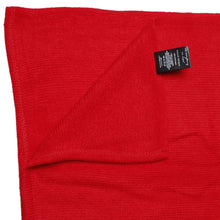 Cargar imagen en el visor de la galería, DST Sorority Red Knit Ivory Fur Ruana Scarf Wrap
