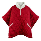 DST Sorority Apparel Quilted Puffer Poncho Women
