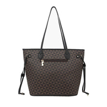 Cargar imagen en el visor de la galería, Tote Brown Diamond Plaid 3 Pcs Shoulder Bag Set

